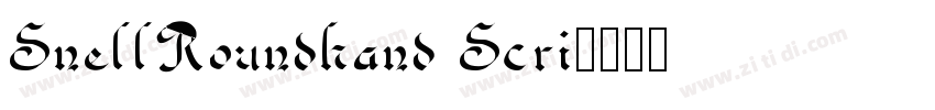 SnellRoundhand Scri字体转换